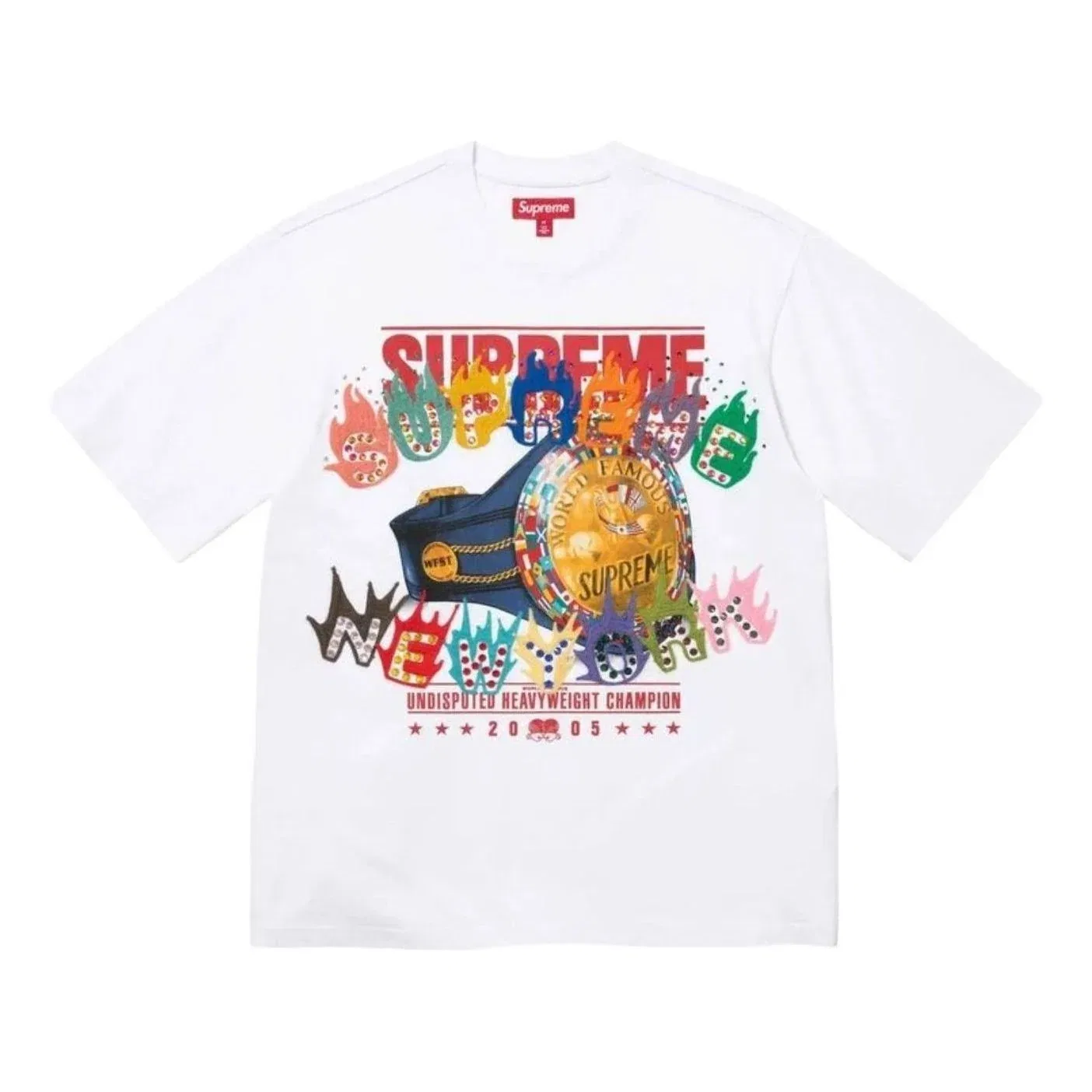 Мужская футболка FW26 Undisputed S/S T-Shirt 'White' Supreme, белый
