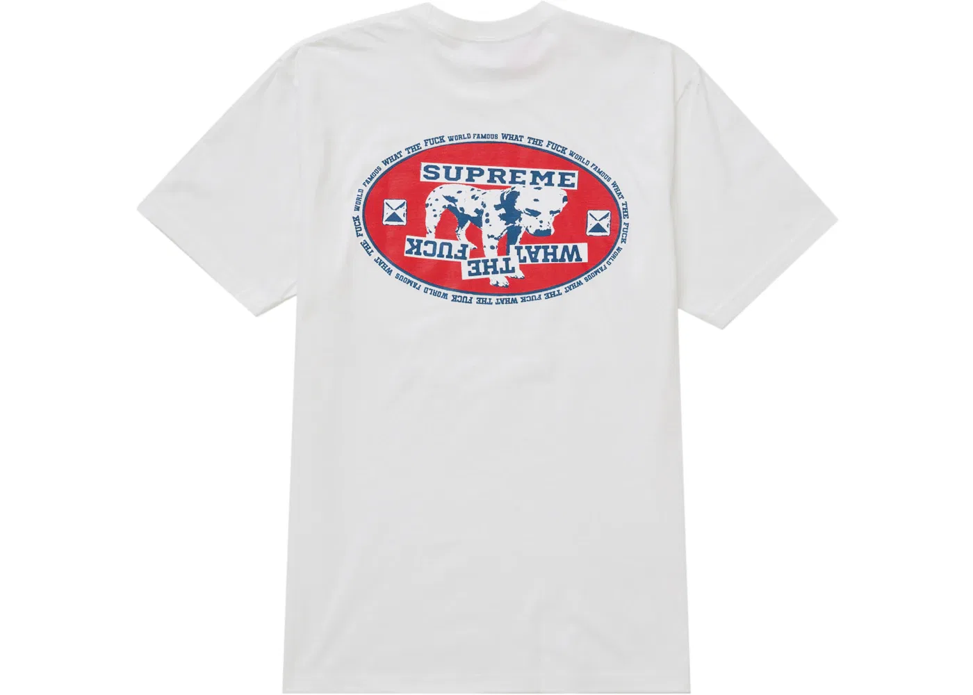 Мужская футболка с принтом Supreme Dalmatian Tee Supreme, White