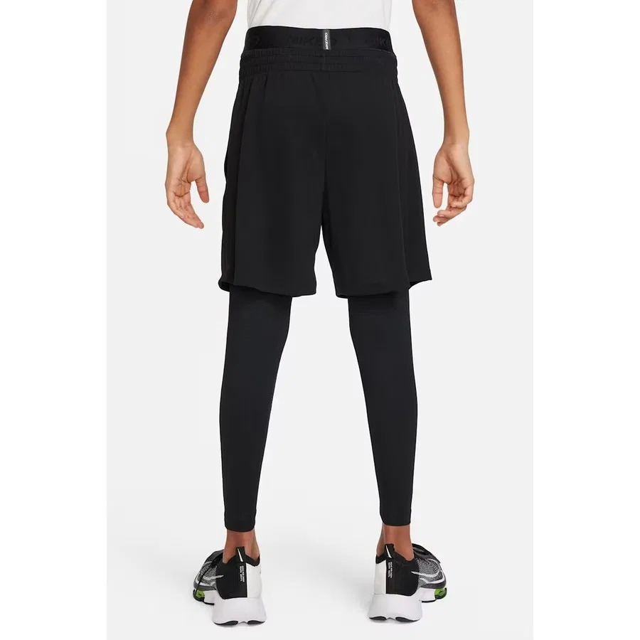 Тренировочные леггинсы Nike Pro Dri-FIT для мальчиков, Черный — фото 3