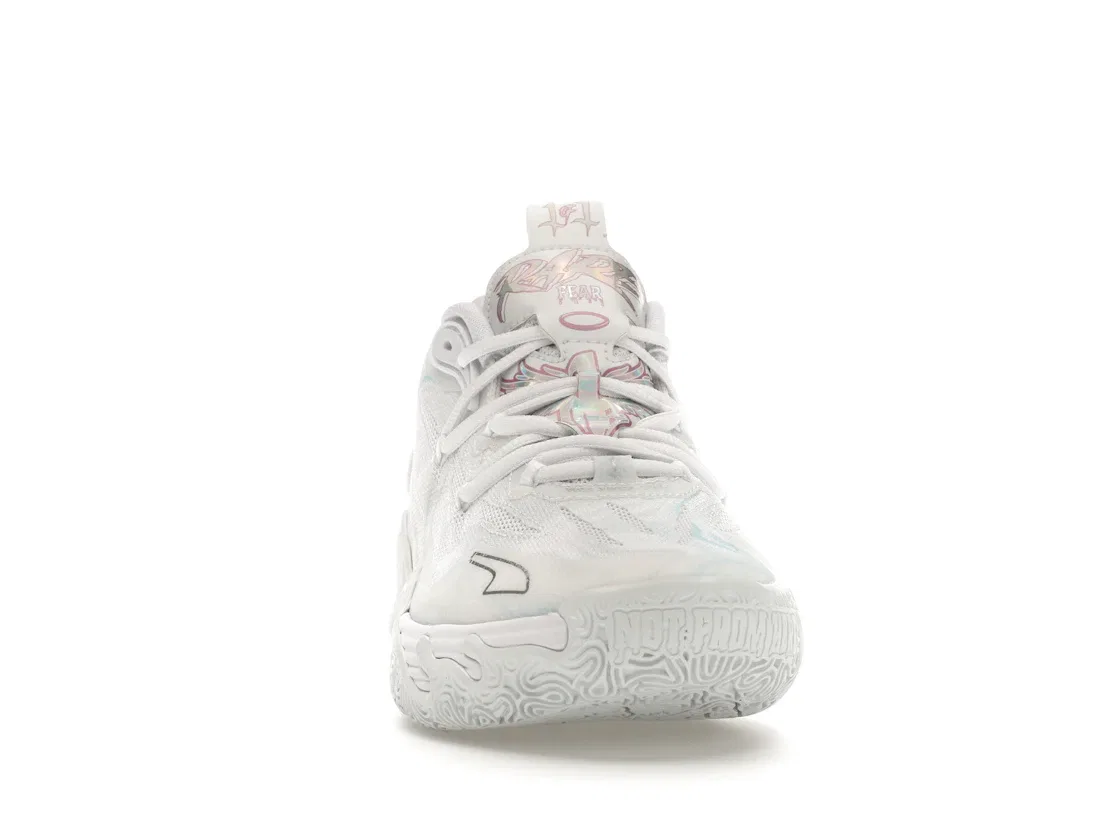 Детские кроссовки для мальчиков Puma LaMelo Ball MB.03 Iridescent, White/Dewdrop — фото 2