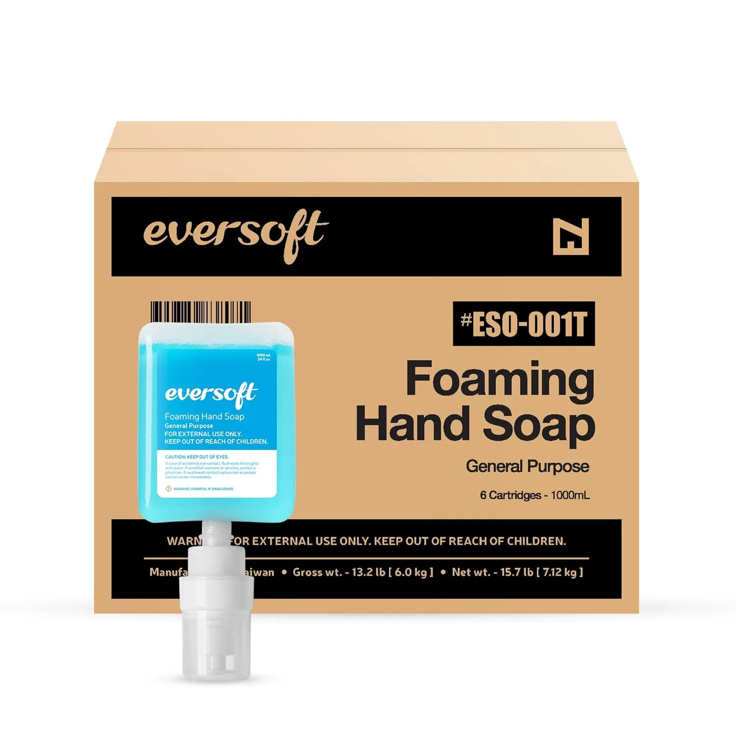 Пена для рук EZPULL Eversoft, набор 6x1000 мл, Лаванда