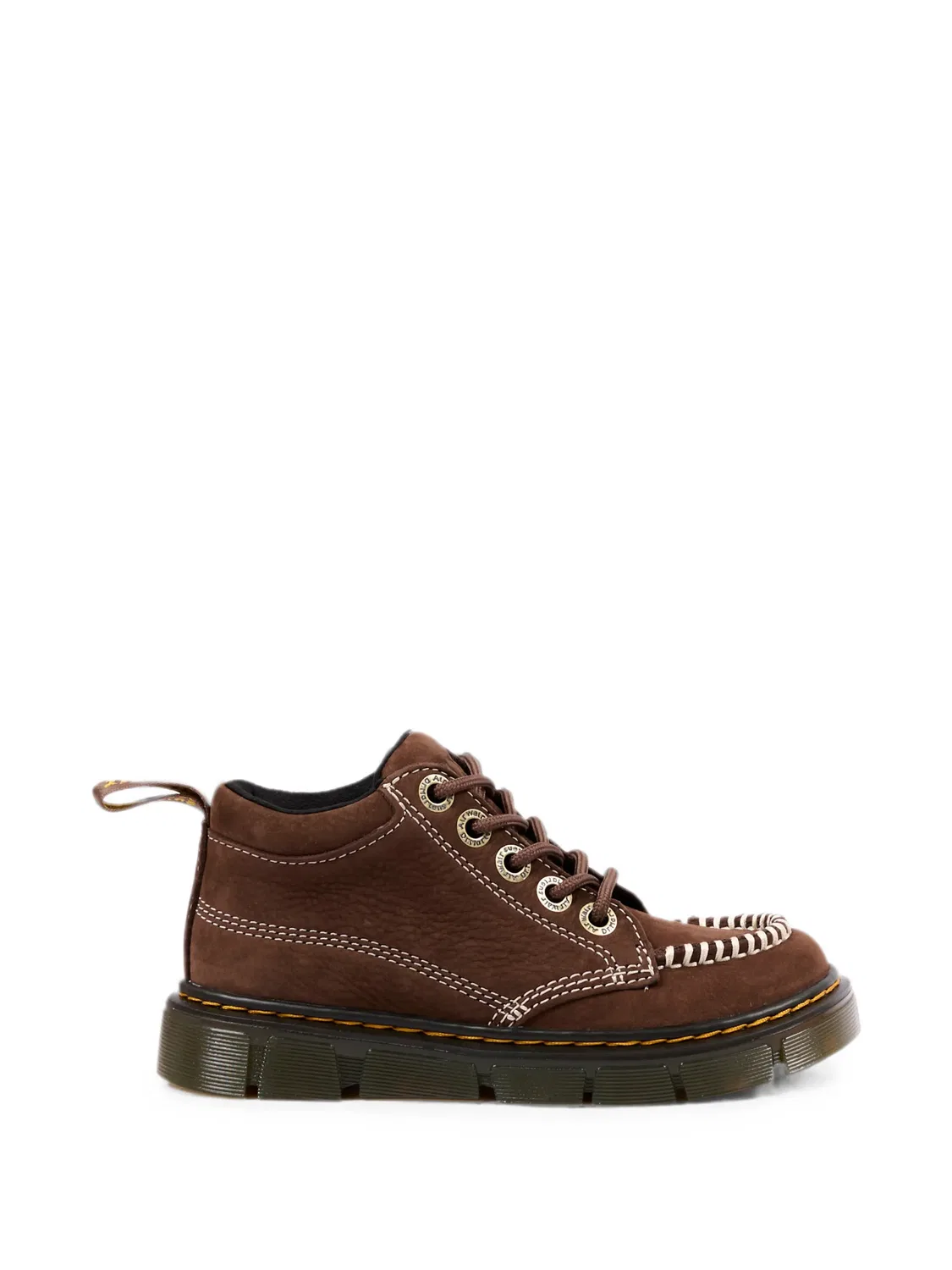 Ботинки Raffe с контрастной строчкой Dr. Martens Kids, коричневый — фото 2