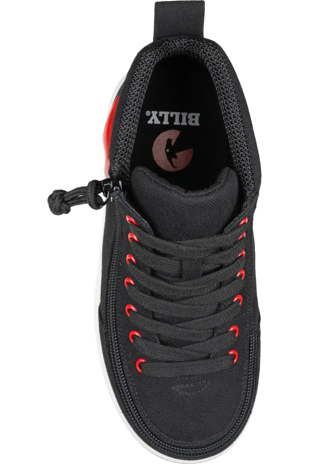 Кроссовки детские с аппликацией козы Classic Billy Footwear, черный/красный — фото 4
