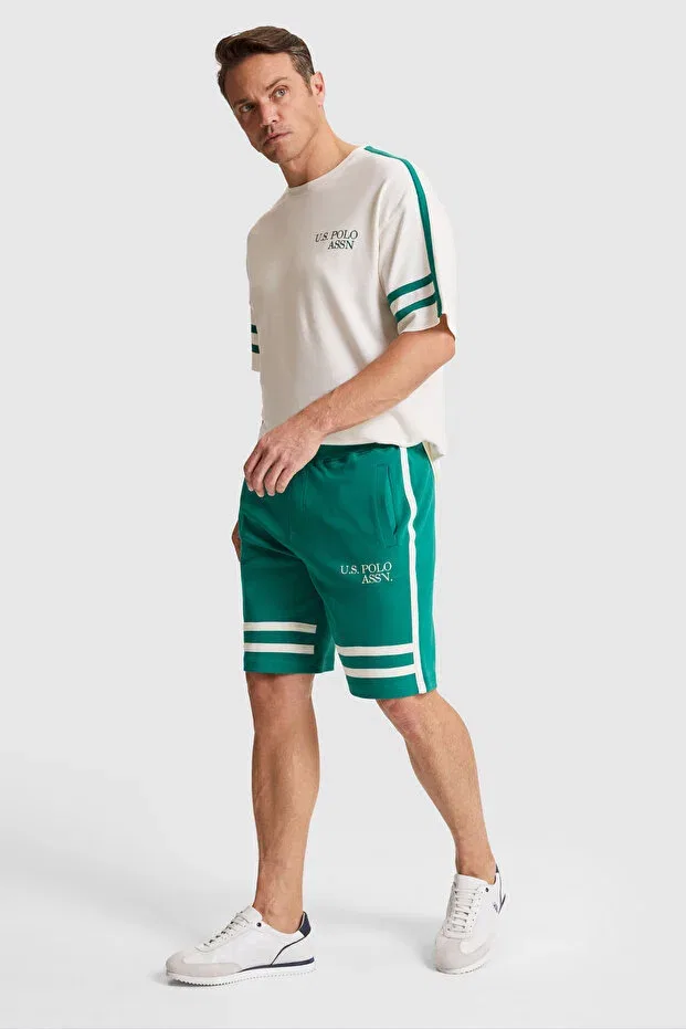 Мужские шорты с принтом U.S. Polo Assn., Dark Green — фото 3
