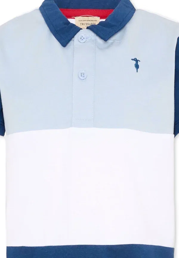 Поло хлопковое Polo - polo shirt Tru Trussardi Junior, Multi-coloured, мультиколор — фото 3