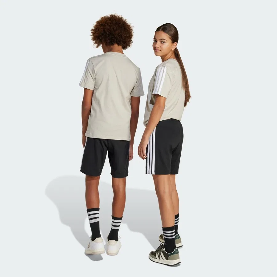 Шорты спортивные с принтом Sportswear JE0310 Essentials Shorts Kids adidas, Черно-белый — фото 3