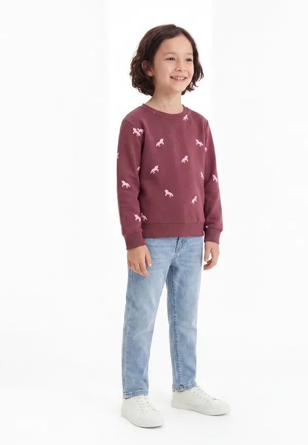 Свитшот с принтом Unicorn Name It Wild Ginger, Parfait Pink, розовый