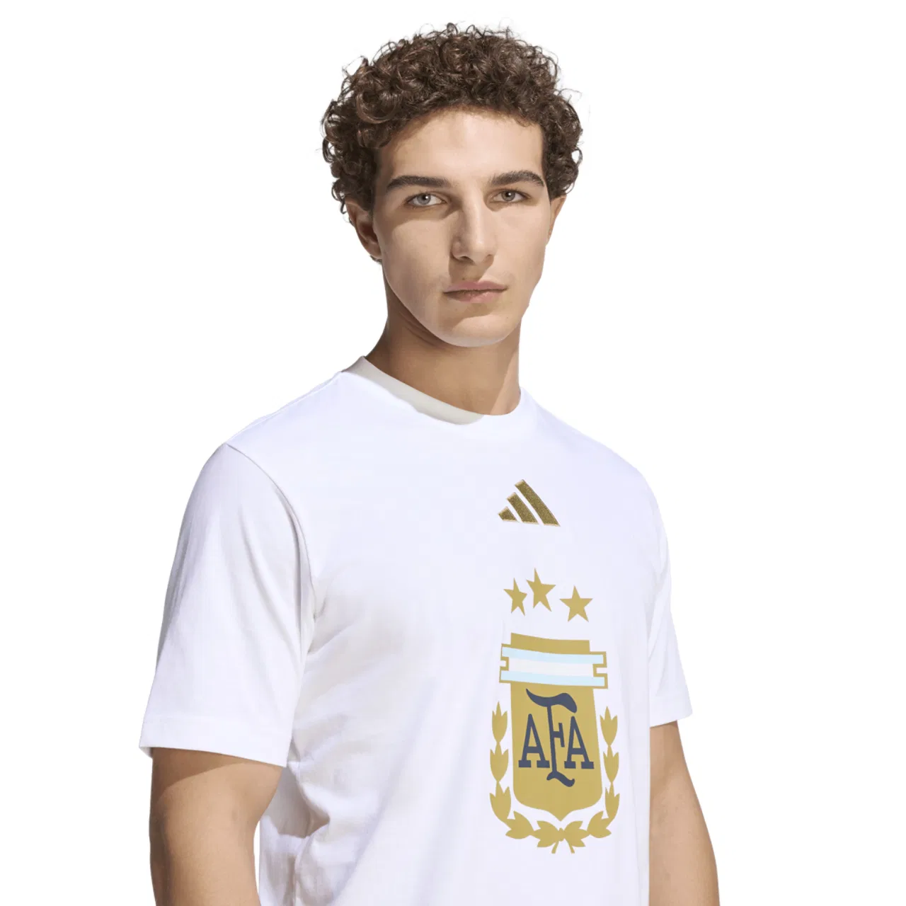 Мужская футболка Argentina DNA Graphic Adidas, белый — фото 4