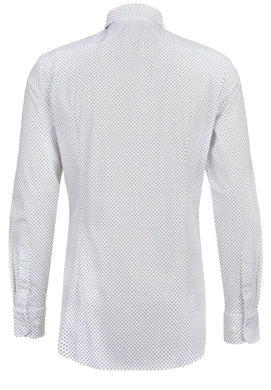 Рубашка BOSS Slim fit Button Up Shirt 'Hank' белого цвета — фото 2