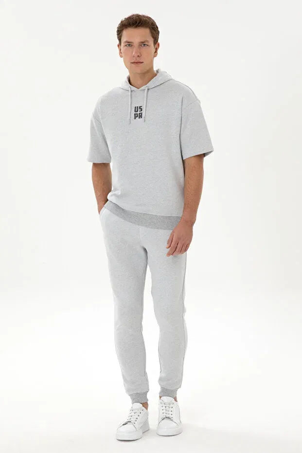 Мужские спортивные штаны с принтом U.S. Polo Assn., Gray Melange