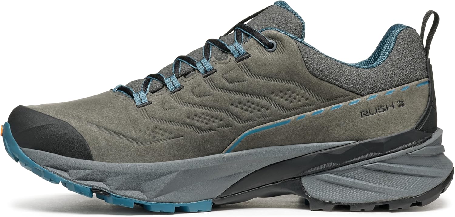

Мужские походные ботинки SCARPA Rush 2 Pro GTX с водонепроницаемой мембраной Gore-Tex, Titanium/Ocean