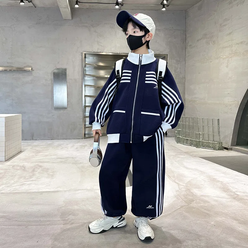 Детский спортивный костюм с капюшоном Lanza, Navy Blue — фото 4
