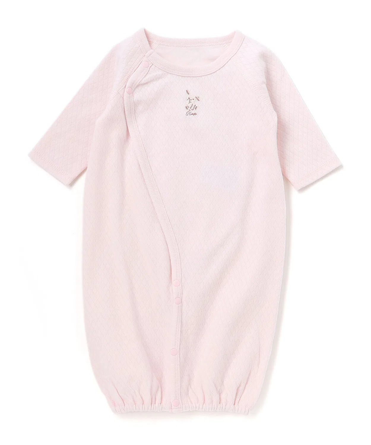 Детский комбинезон-боди с вышивкой, 2WAY SLAP SLIP BABY, Pink