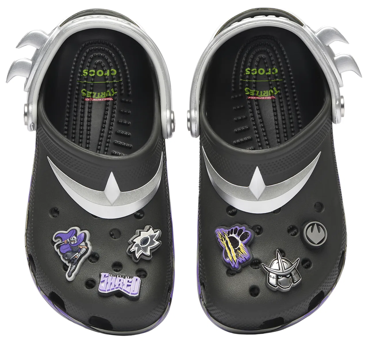 Сабо для мальчиков Teenage Mutant Ninja Turtles Crocs, фиолетовый/серебристый