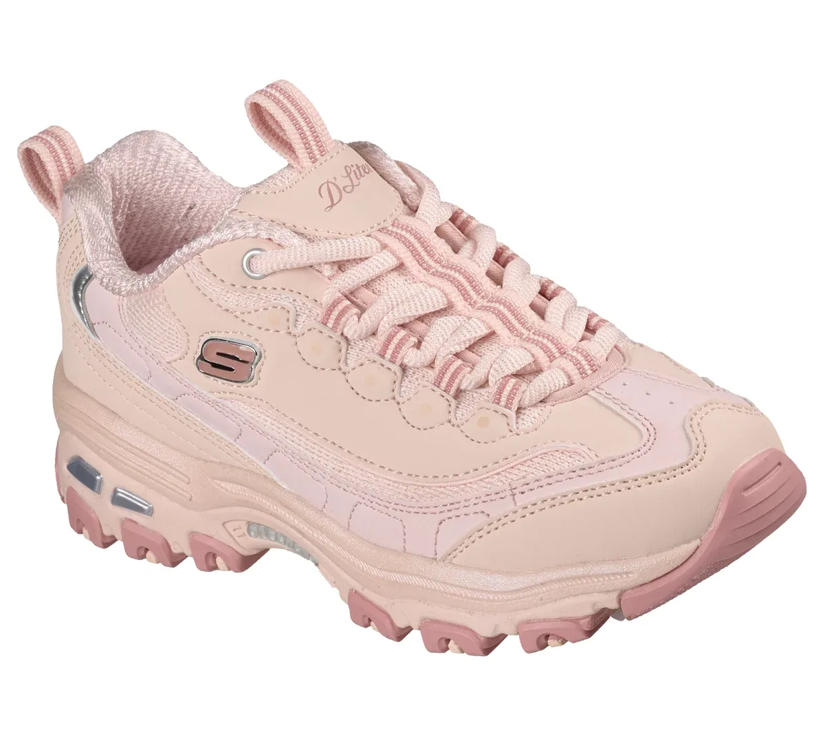Детские кроссовки Mommy & Me DLites - Sweet Blush Skechers, пыльно-розовый — фото 4