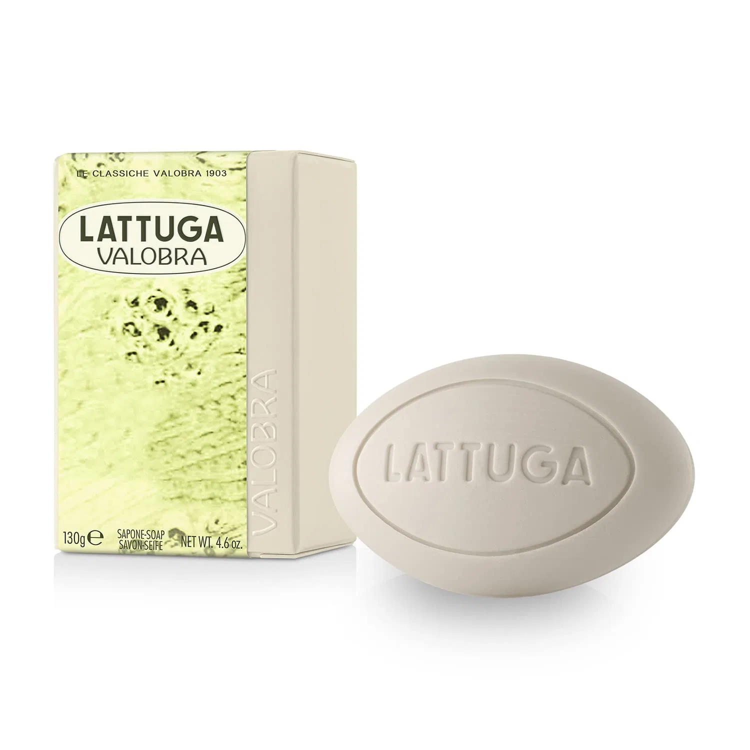 Твердое мыло Lattuga, Valobra, 130 г