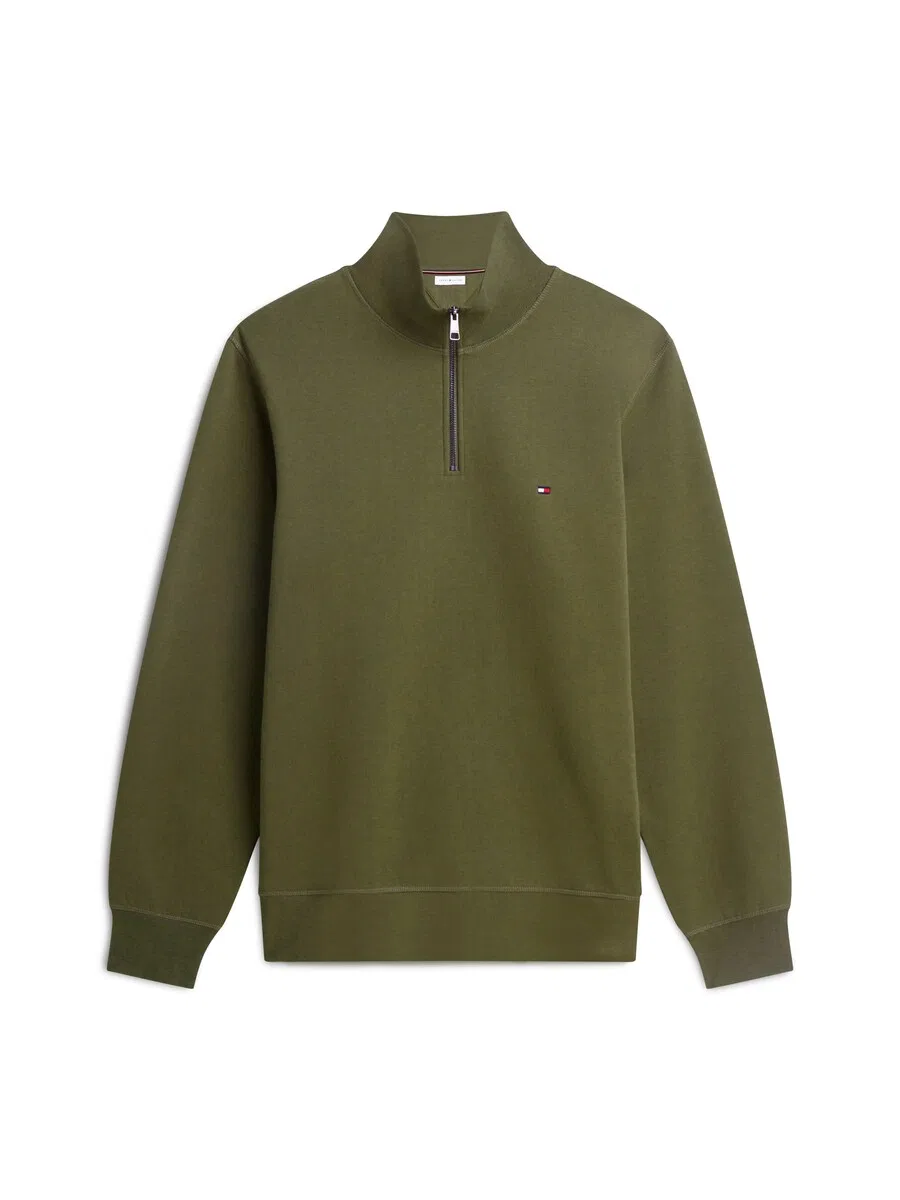 Толстовка TOMMY HILFIGER 'Essential' оливкового цвета