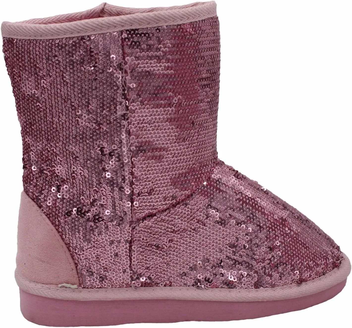 Детские ботинки для девочек с блестками Classic Sparkles Double Shade Sequins Midnight Sequin Dona Michi, Light Pink — фото 2