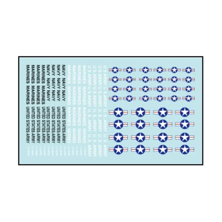 

Маркировка самолетов Nam Era США, Micro Armour - Decals (1:285)