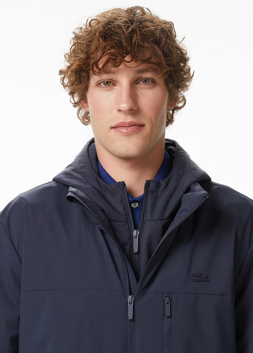 Пуховик Relaxed Fit Lacoste, navy — фото 2