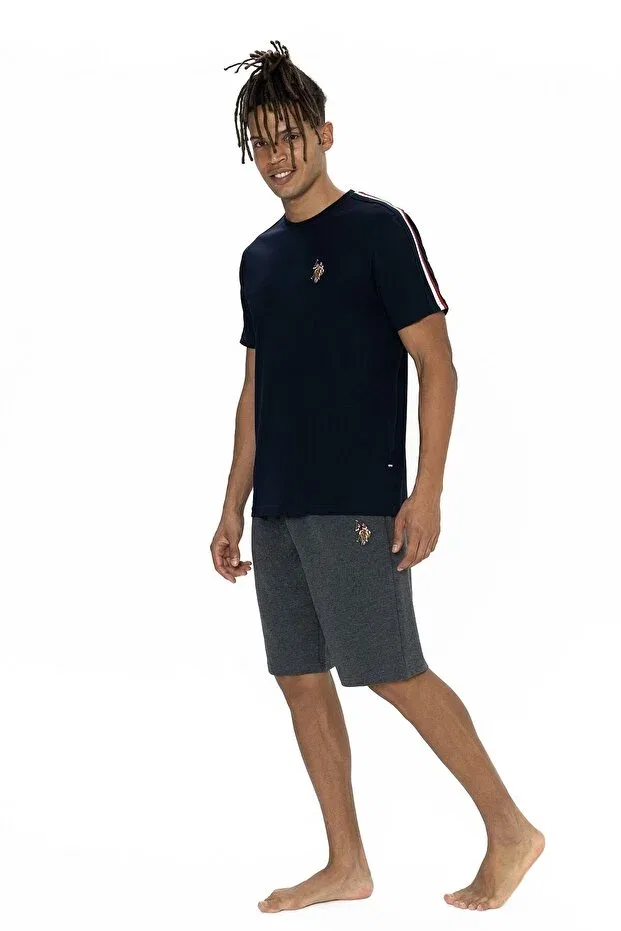 Мужской комплект пижамы с коротким рукавом U.S. Polo Assn., Navy Blue — фото 2