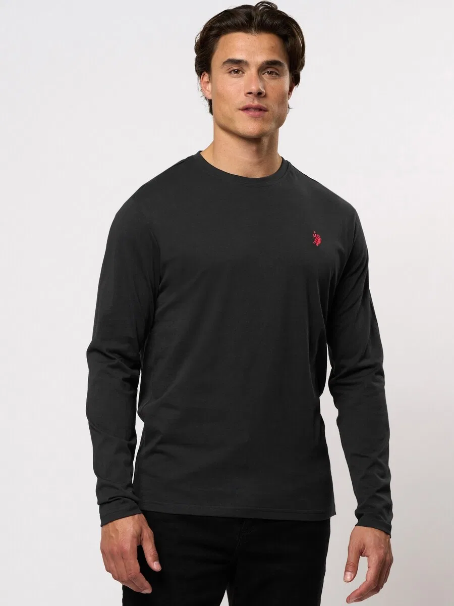 Футболка U.S. Polo Assn. 'UMBROLIN' черного цвета — фото 3