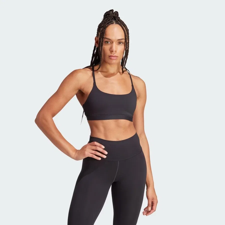 Спортивный бюстгальтер All Me Light Support adidas, Черный