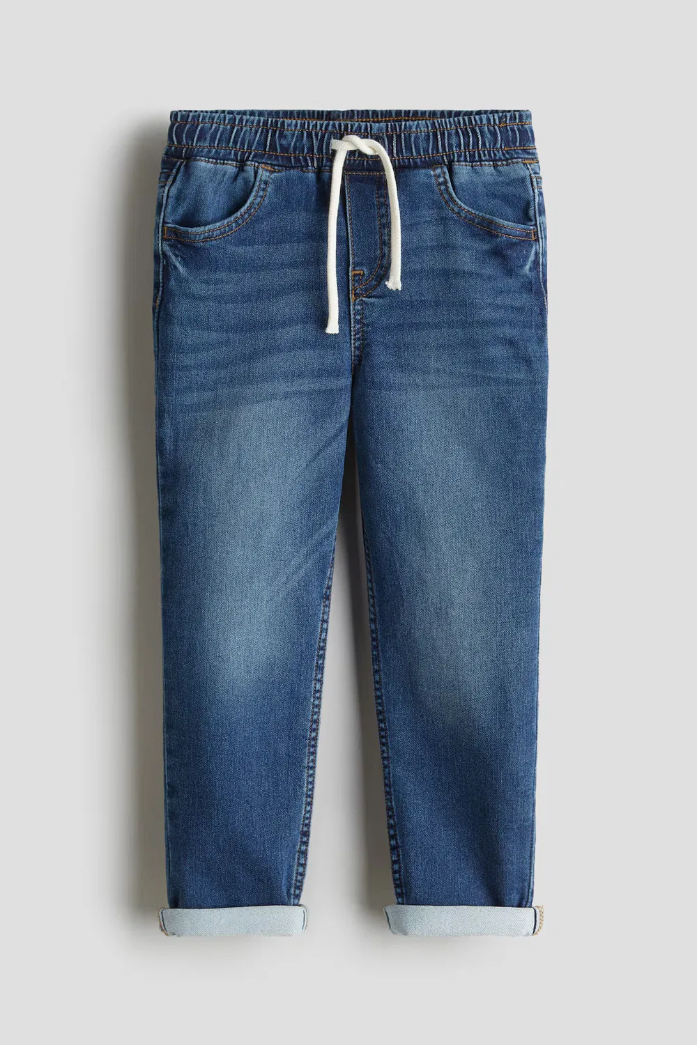 Джинсовые спортивные штаны из хлопка H&M, Denimblau