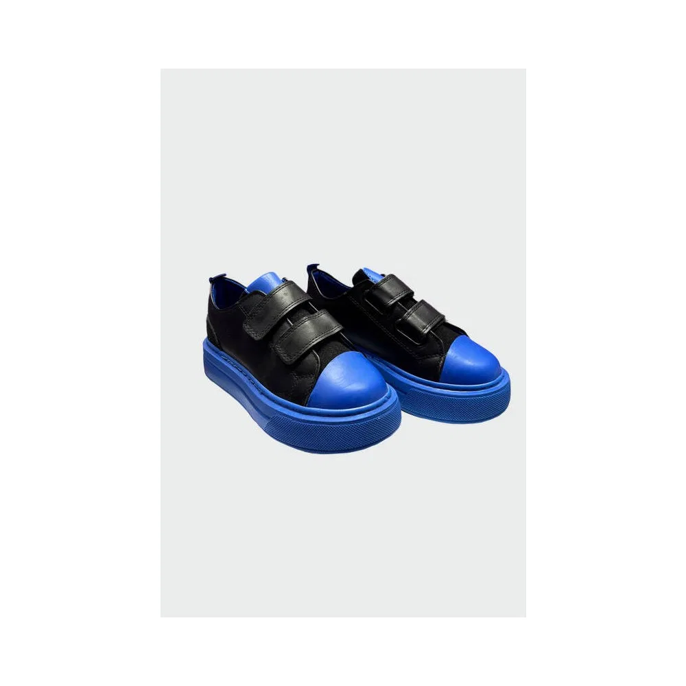 Детские спортивные кроссовки с застежкой Blue Black Star Pearl Kids