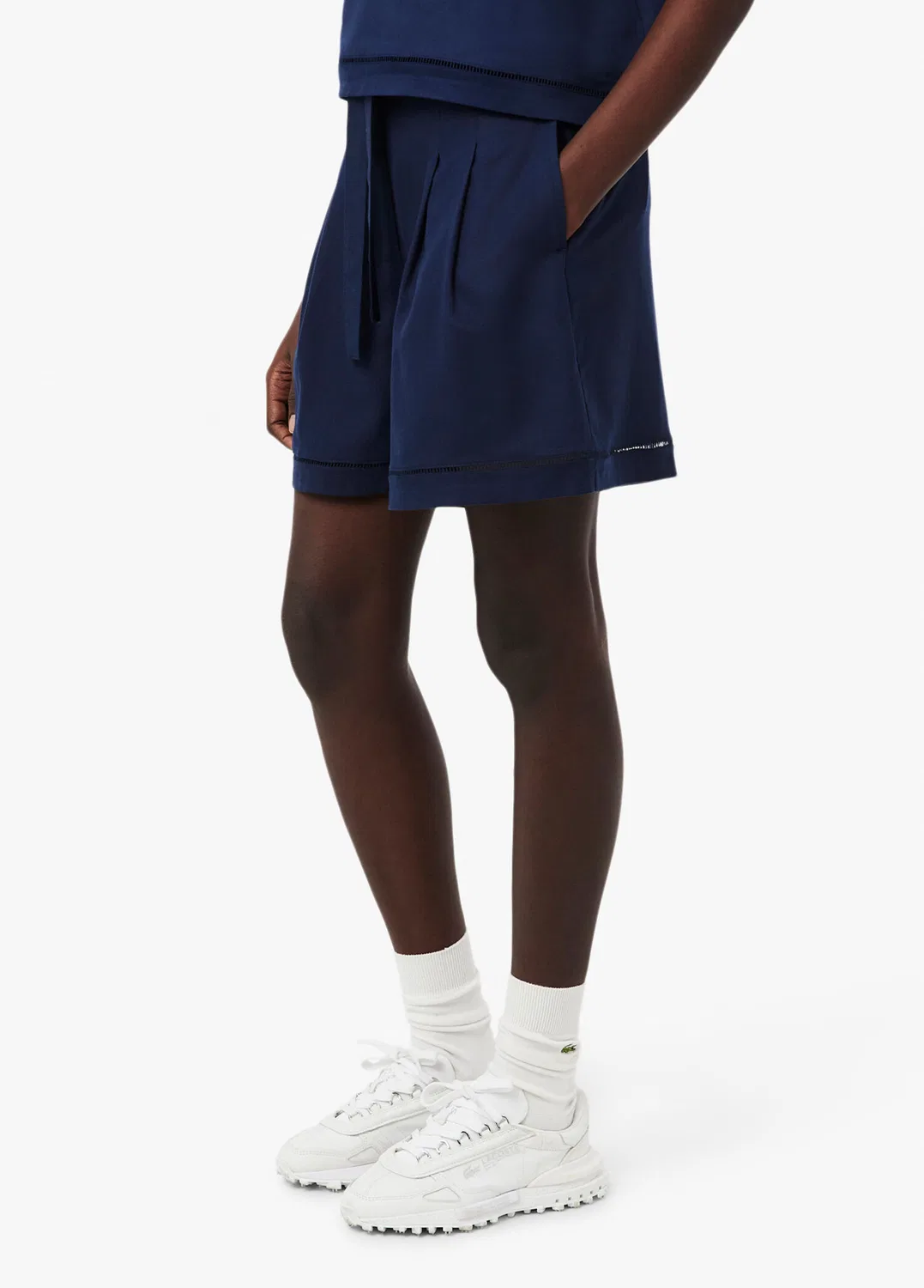 Бермуды Lacoste Oversize Fit, темно-синие — фото 3