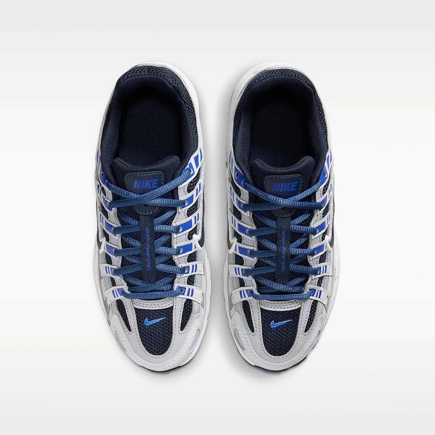 Детские кроссовки для мальчиков P-6000 Nike, Wolf Gray/Summit White/Racer Blue/Blue Eclipse — фото 4