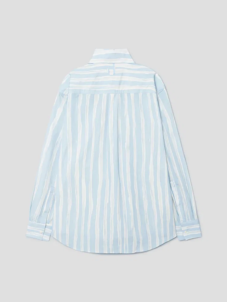 Рубашка с принтом La Chemise Camargue JACQUEMUS, Sky Blue — фото 2