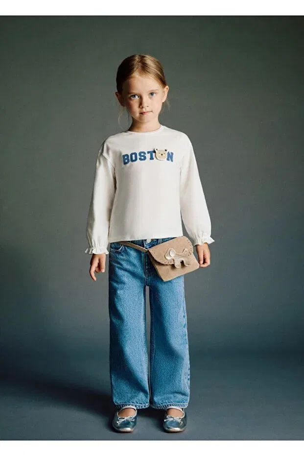 Детская футболка для мальчиков хлопковая Mango Baby, Off White