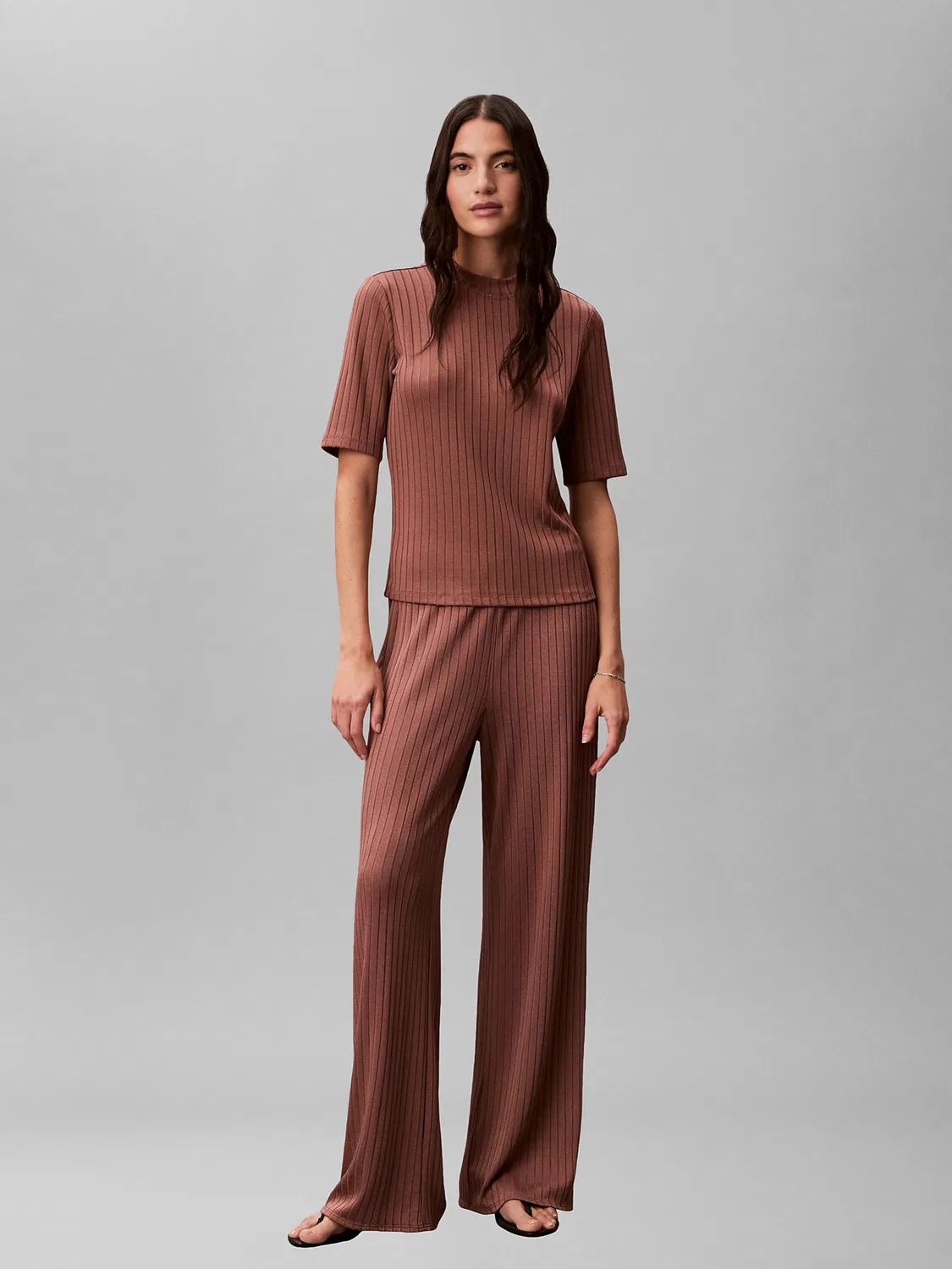 Топ Calvin Klein фиолетового цвета — фото 3