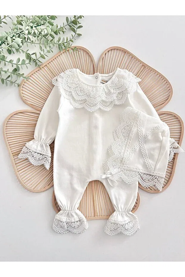 Детский комбинезон кружевной Carmen Jammybaby, Ecru