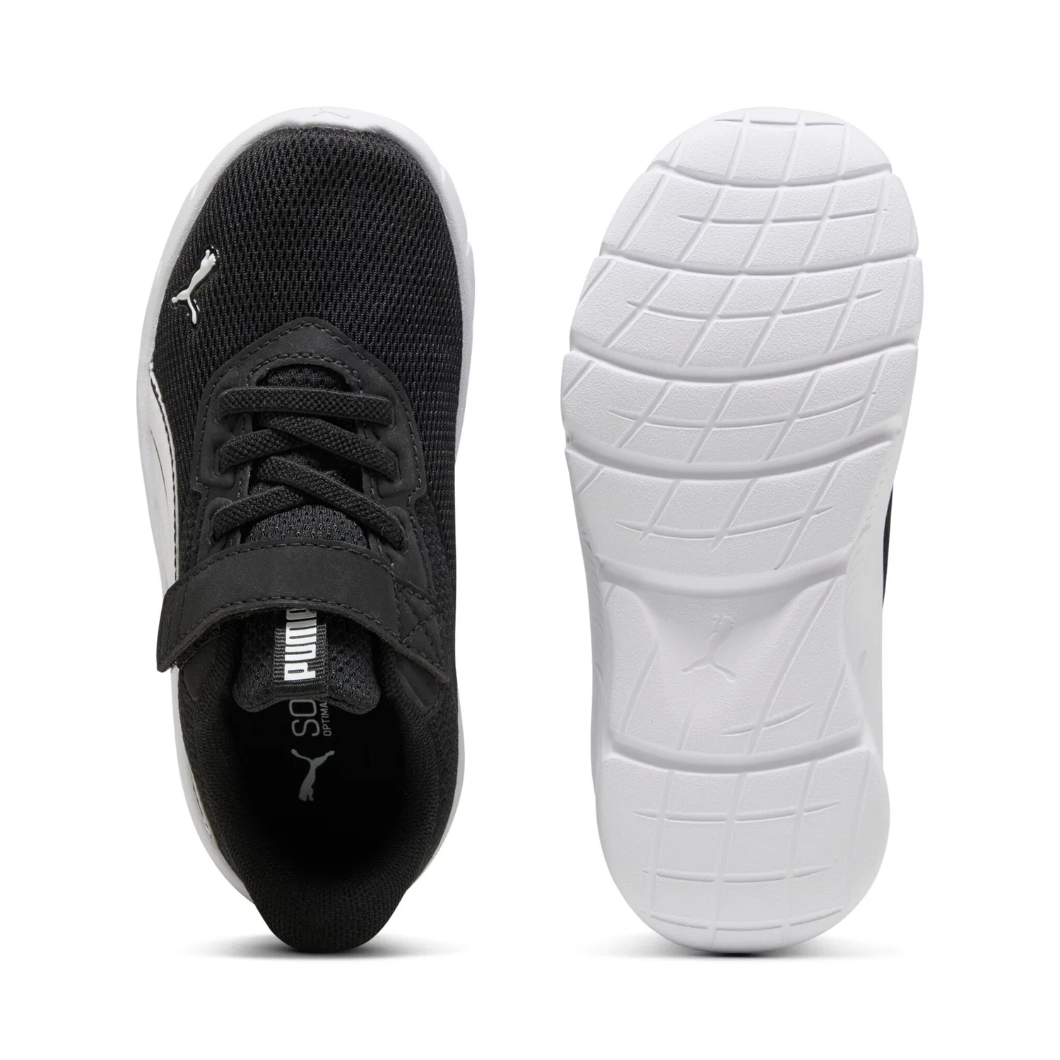 Детские кроссовки с атм. верхом FlexFocus Modern AC PS PUMA, Black/White — фото 4