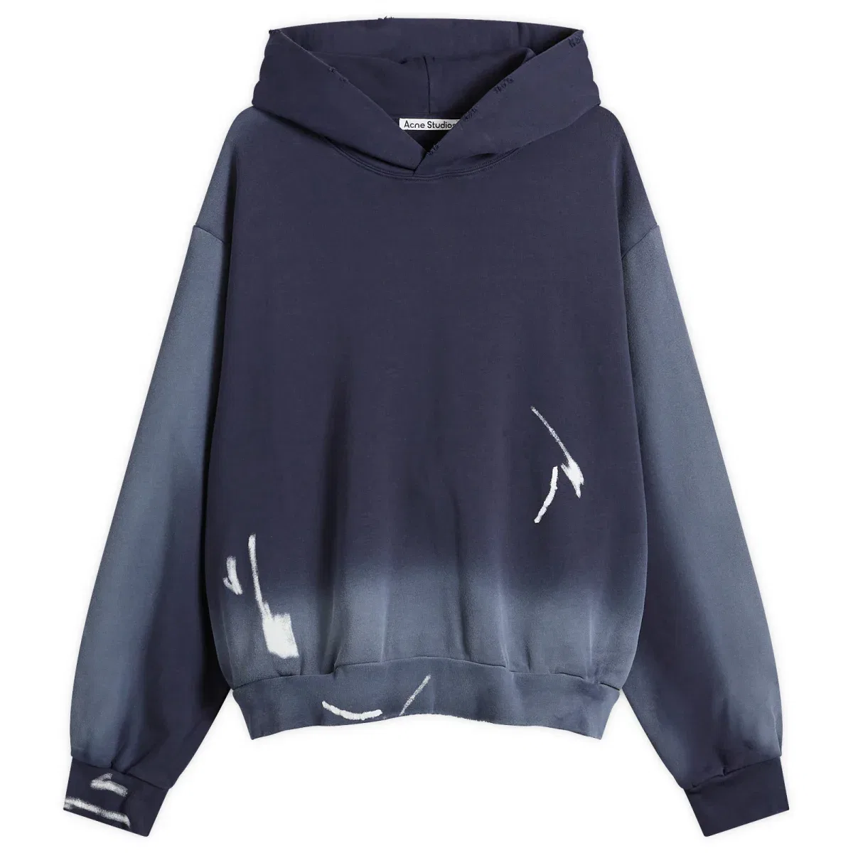 Худи с принтом Bow Spray Print Acne Studios, Navy Blue
