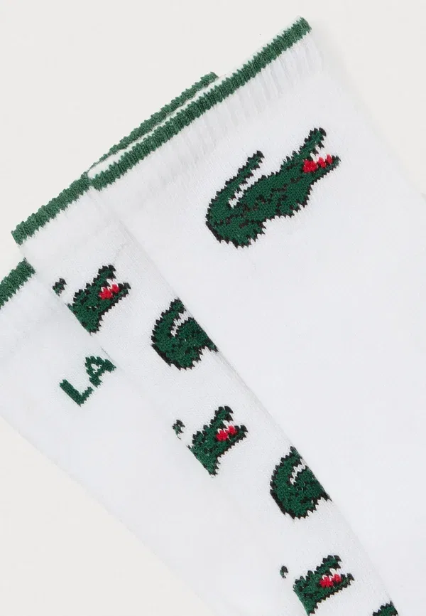 Комплект из 3 пар носков Crocs Crew унисекс Lacoste, белый — фото 2