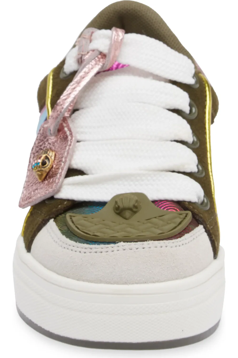 Кроссовки детские низкопрофильные Mini Southbank Kurt Geiger London, Green Combo — фото 4