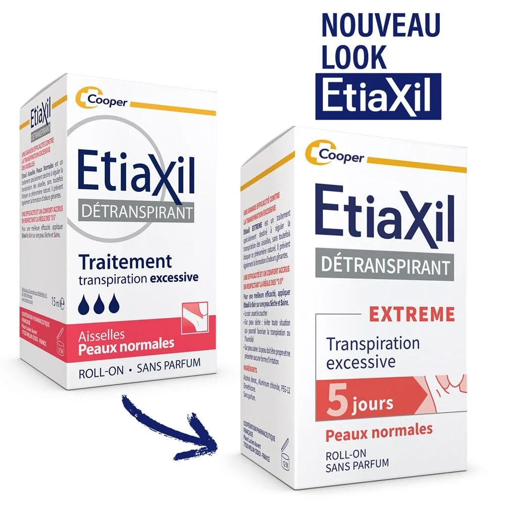 Антиперспирант от чрезмерного потоотделения Etiaxil, набор 2 x 15 мл — фото 2