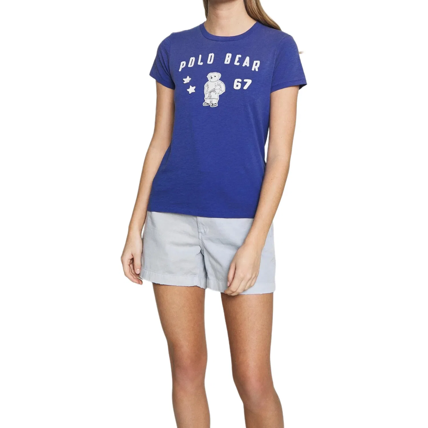 Женская футболка с принтом Polo Bear Blue Polo Ralph Lauren — фото 3