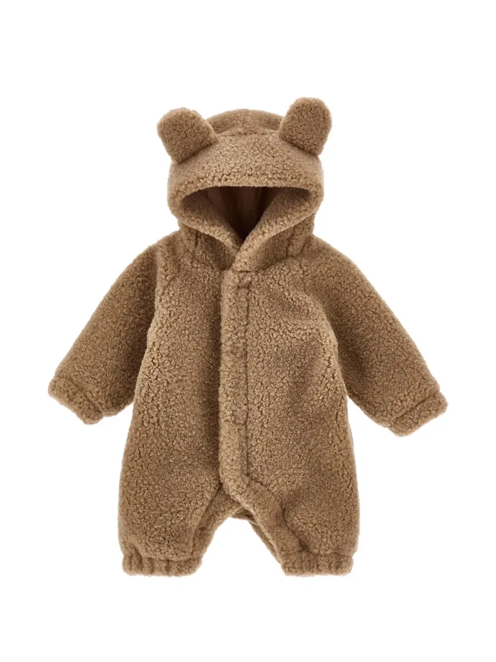 Комбинезон с капюшоном и ушками Monnalisa, коричневый