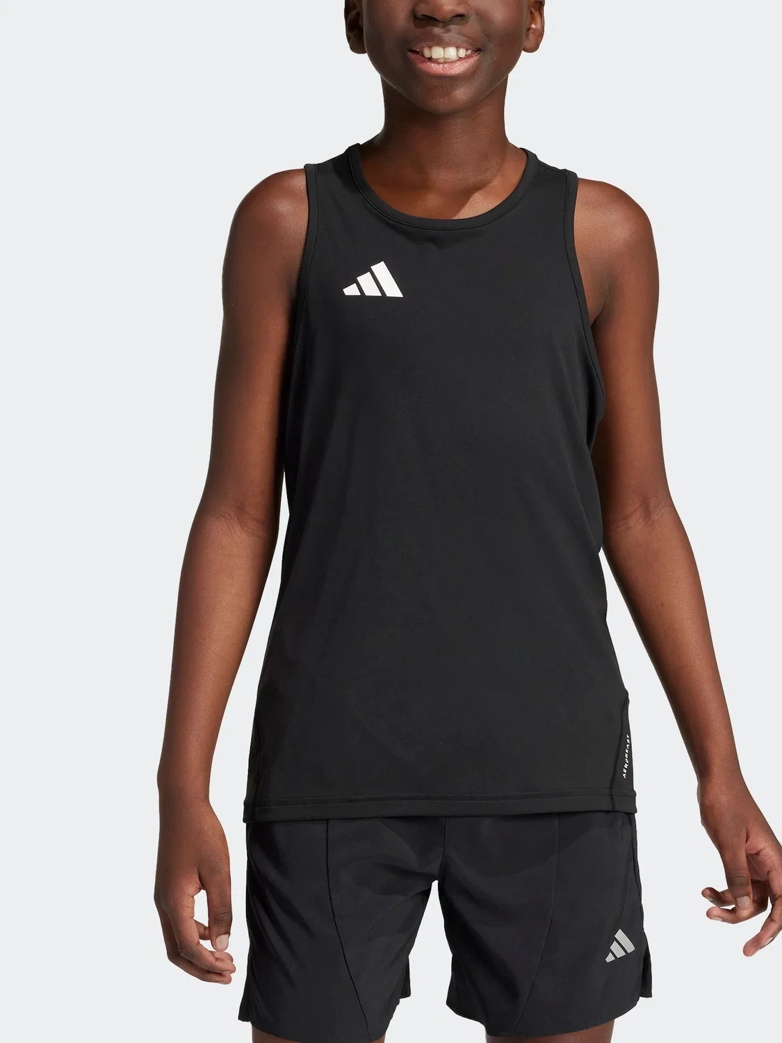 Майка для мальчиков Team Kids Tank Top adidas, черный — фото 3