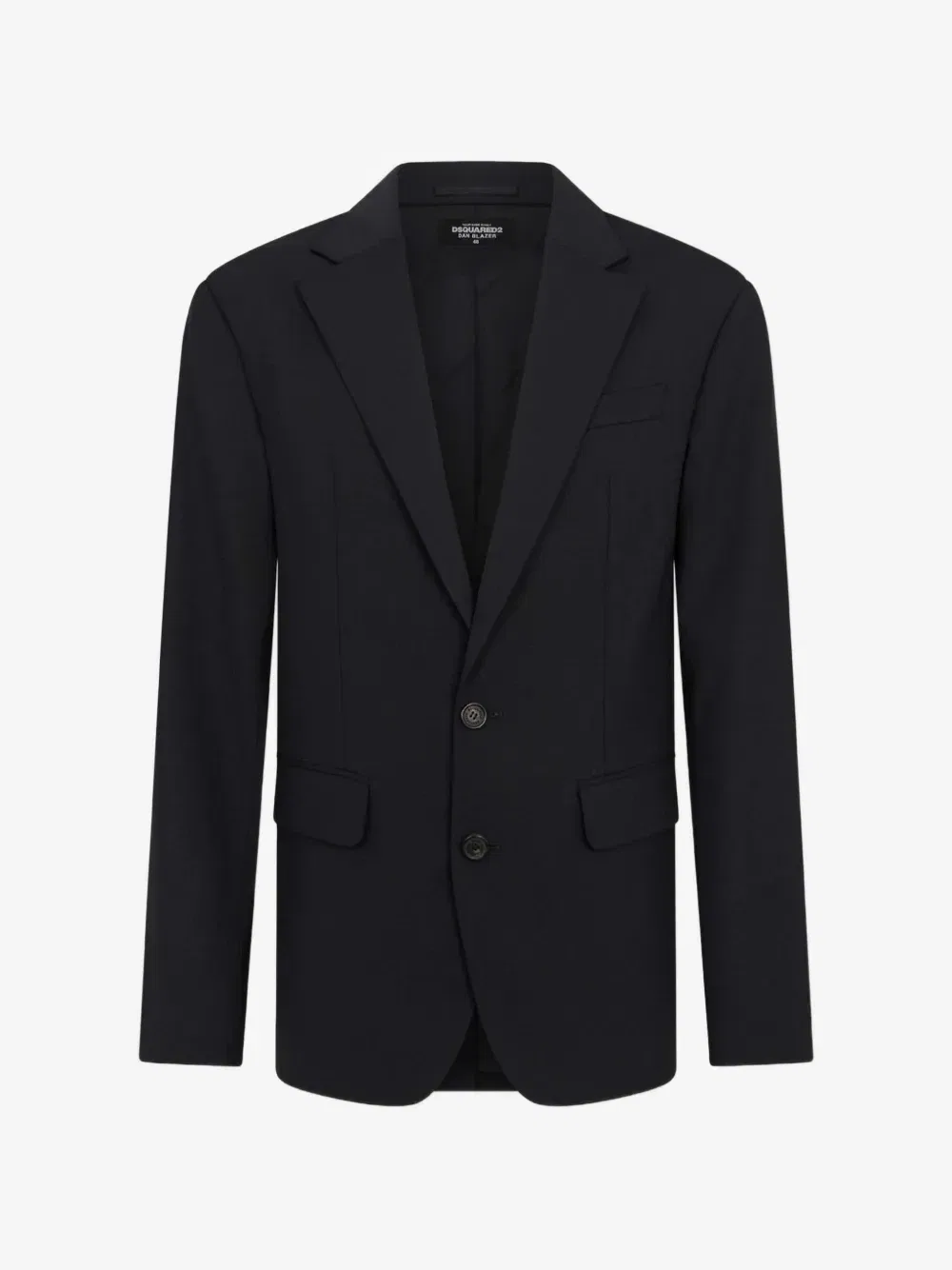 Шерстяной пиджак Dan из камвольной шерсти Tailored2 DSQUARED2, черный