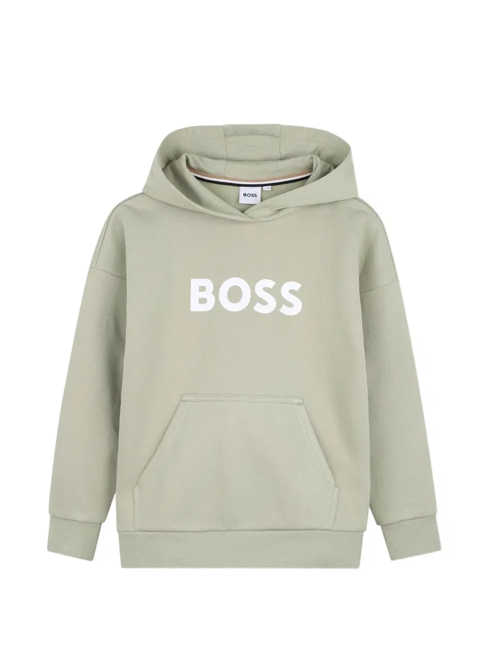 Худи с капюшоном BOSS Kidswear, цвет Sage Green