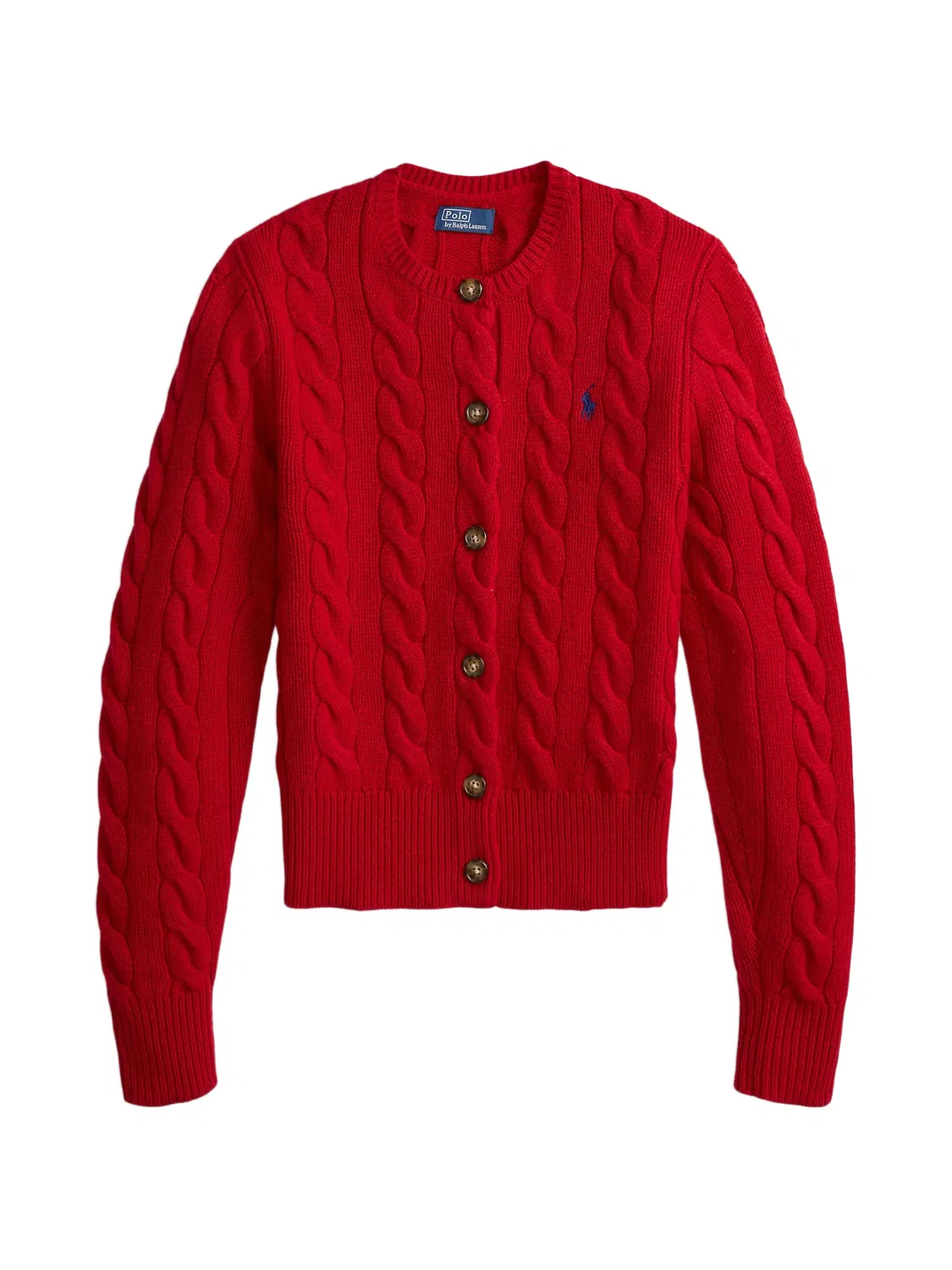 Polo Ralph Lauren Кардиган фактурной вязки красный