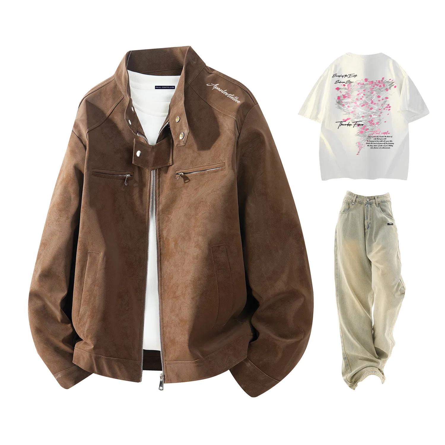 Детский комплект из футболки и джинсов с принтом Casual Sportswear Paul Costelloe — фото 3