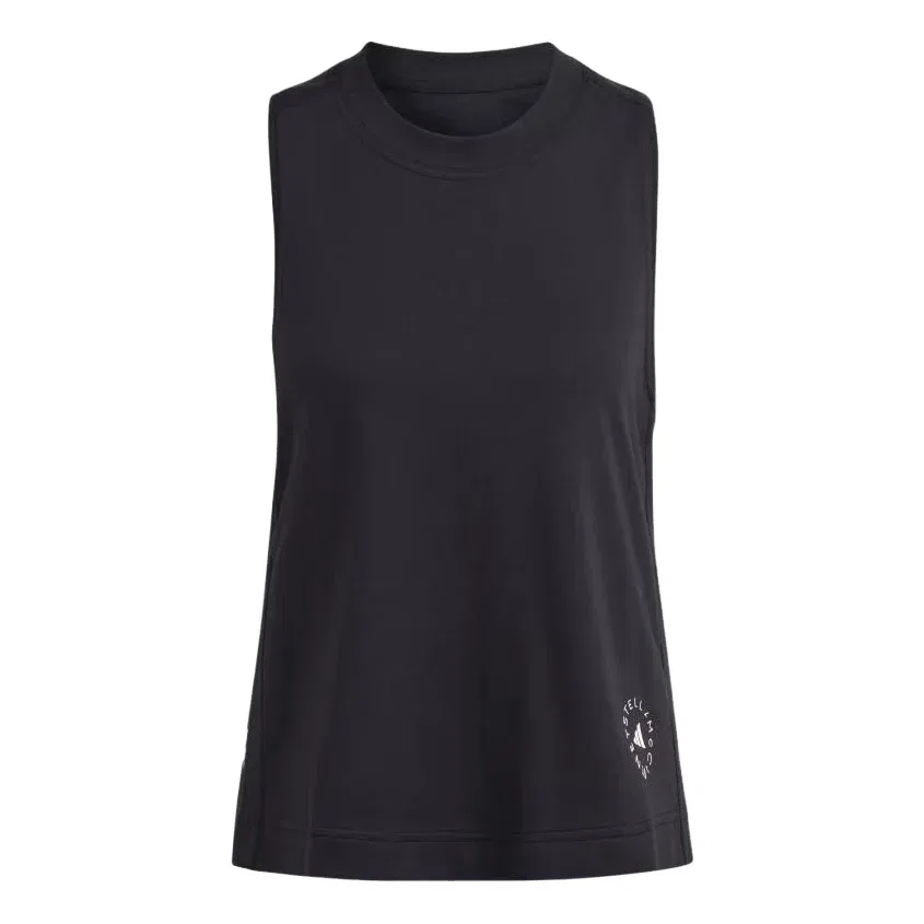 Женская футболка Stella McCartney Tank Top Asia Sizing 'Black' adidas, черный