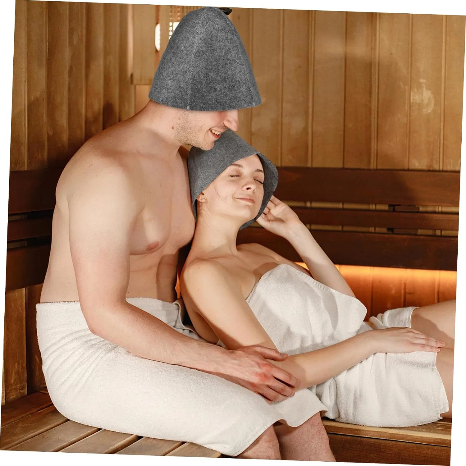 Шапочка для душа FOMIYES, 20 шт, войлочная, коричневая — фото 2