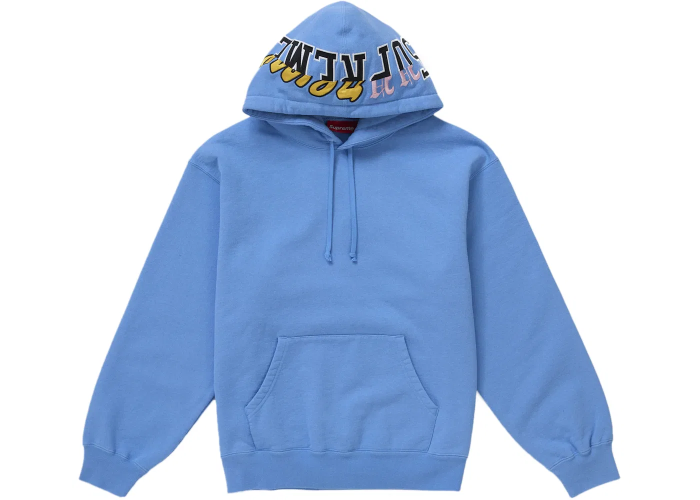Мужская худи с принтом Multi Logos Supreme, Blue